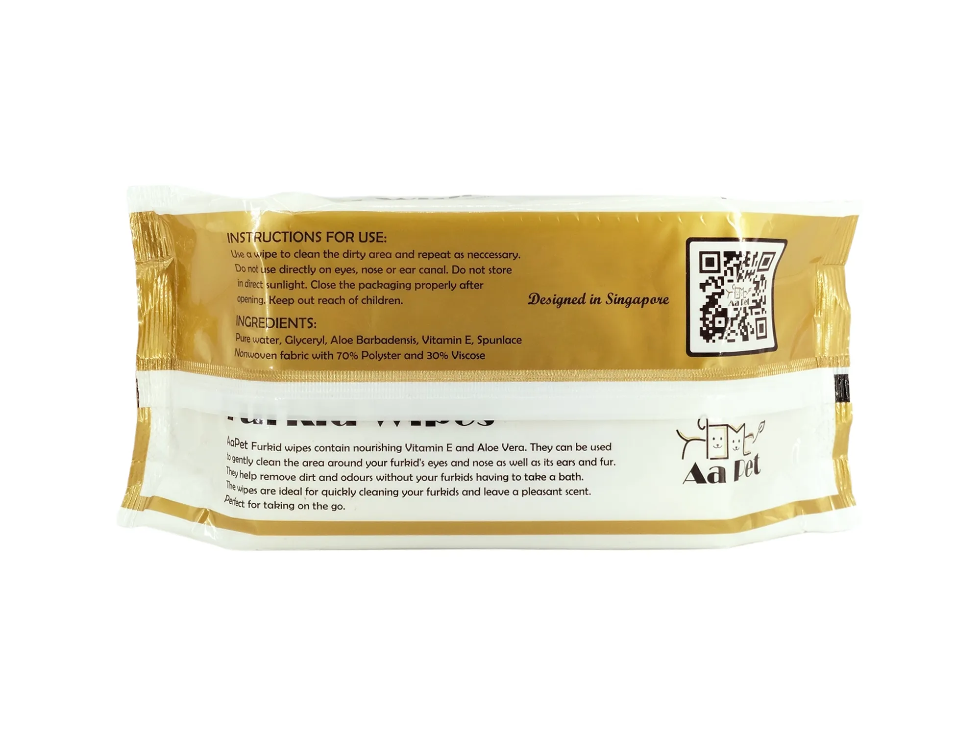 AaPet Antibacterial Wet Wipes for Pets (88pieces/pack)