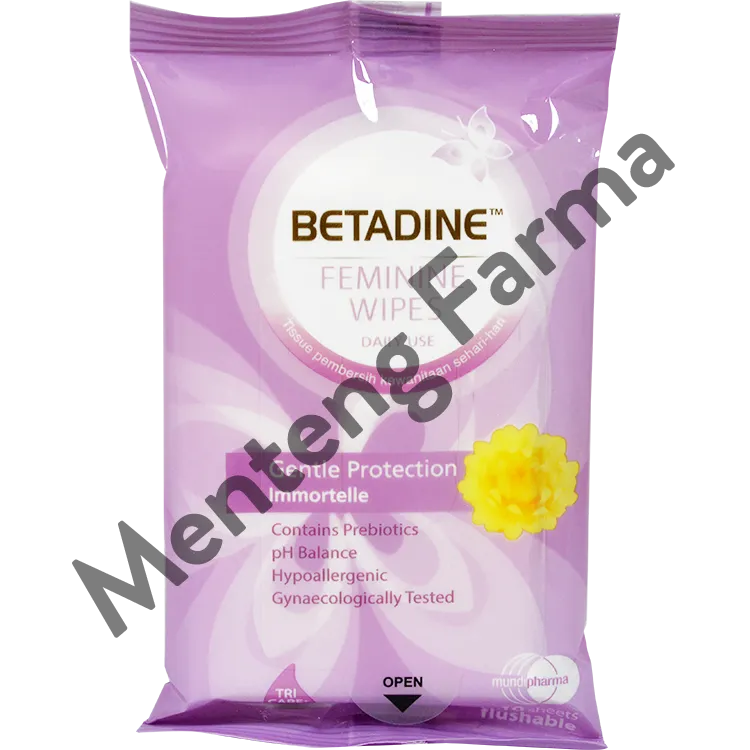 Betadine Feminine Wipes Gentle Protection Isi 10 Lembar - Tisu Basah