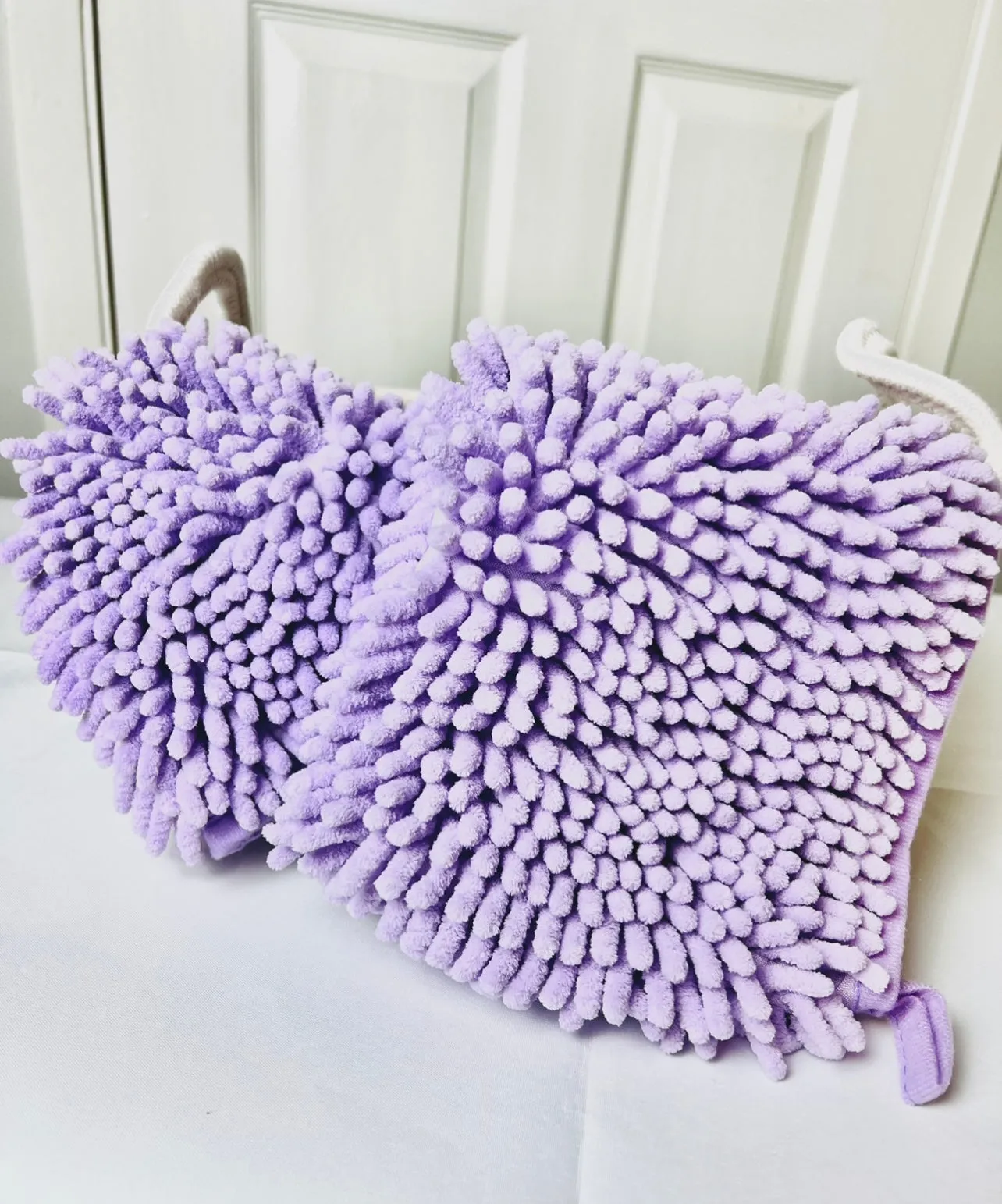 Dog and Cat Bath Towel, Super Absorbent Microfiber Towel, Purple