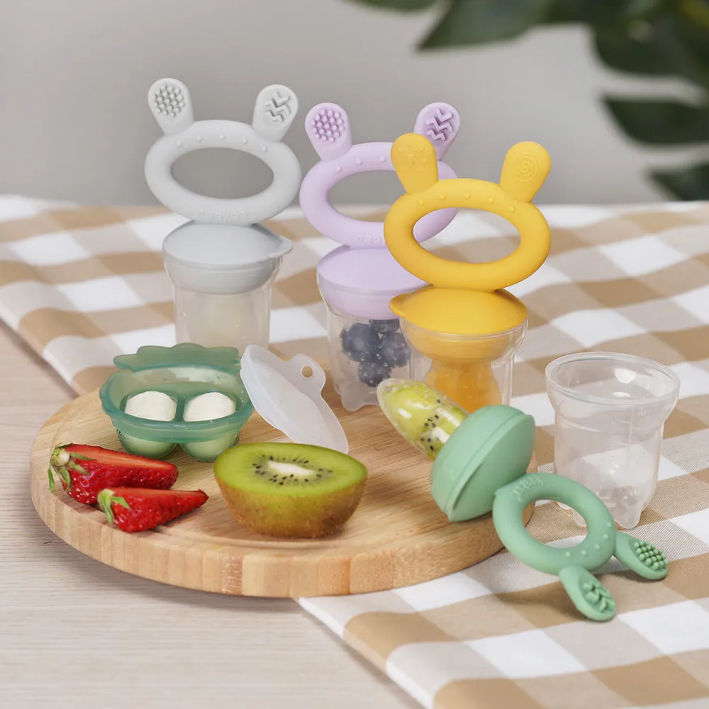 Haakaa Freeze-N-Feed Mini Combo / Fresh Food Feeder & Cover Set