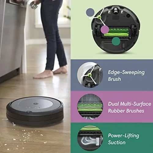 iRobot Roomba i4  EVO Self Emptying Robot Vacuum - Empties Itself for up to 60 Days, Clean by Room with Smart Mapping, Compatible with Alexa, Ideal for Pet Hair, Carpets