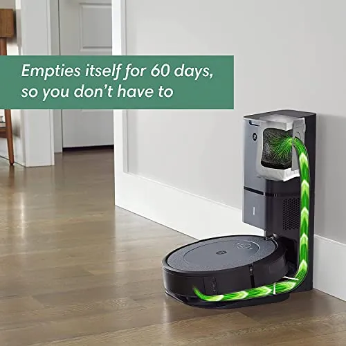 iRobot Roomba i4  EVO Self Emptying Robot Vacuum - Empties Itself for up to 60 Days, Clean by Room with Smart Mapping, Compatible with Alexa, Ideal for Pet Hair, Carpets