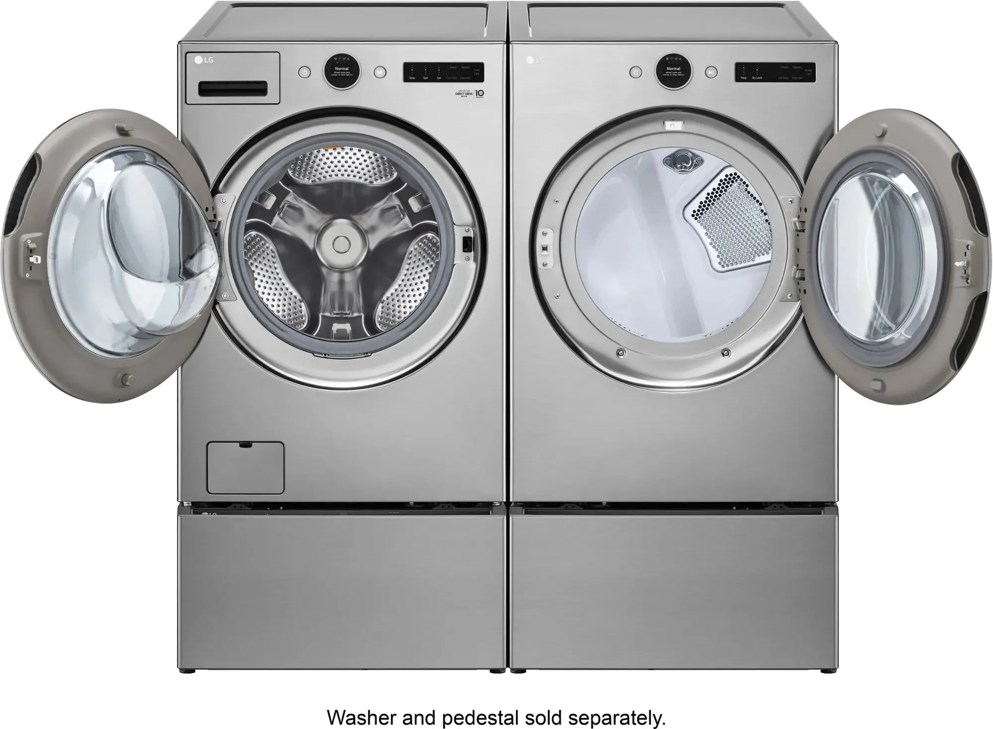 LG Front Load Washer and Electric Dryer Set - WM5500HVA DLEX5500V