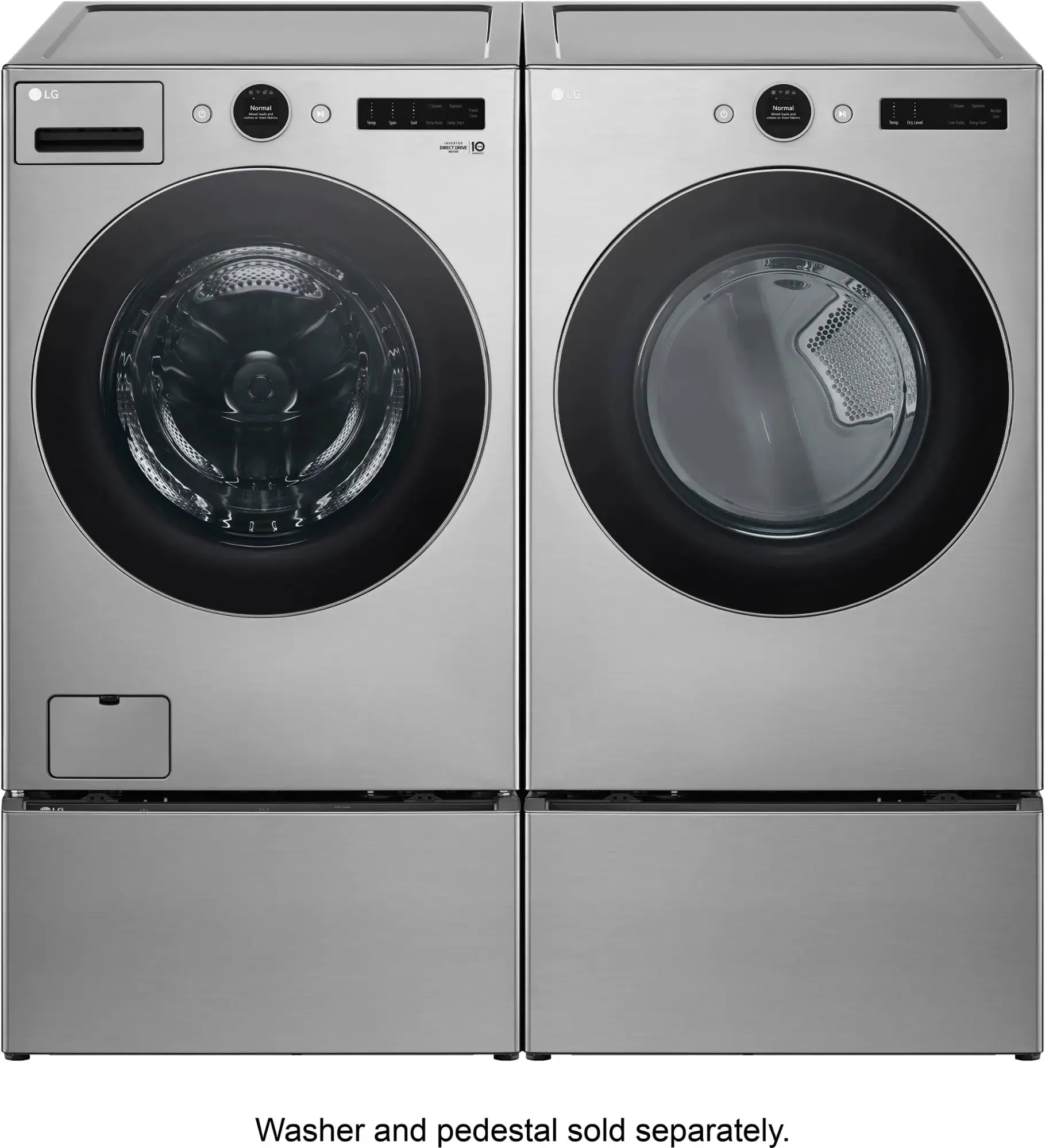 LG Front Load Washer and Gas Dryer Set - WM5500HVA DLGX5501V