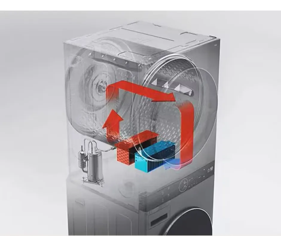 LG WKHC252HBA WashTower with Center Control 5.8 cu ft Washer and Ventless Heat Pump Dryer