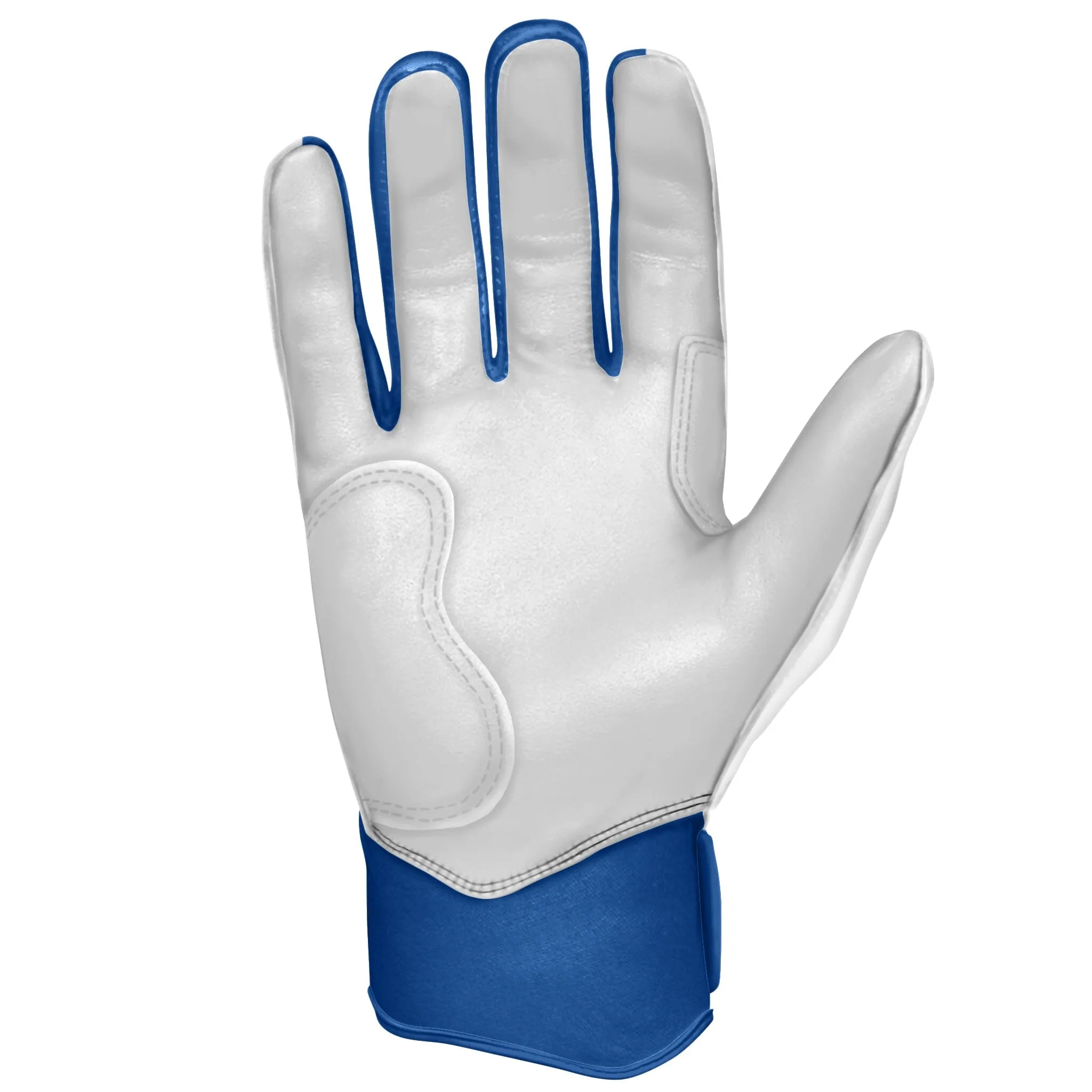 PREMIUM PRO CHROME Series Short Cuff Batting Gloves | ROYAL